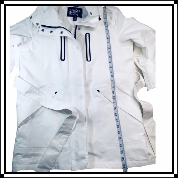 Land’s End - New Belted Hooded Squall Jacket L/P NWT - Picture 7 of 15